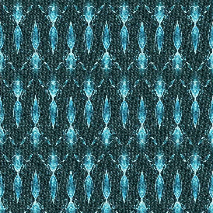 Machine Washable Transitional Deep Teal Green Rug, wshpat3256lblu