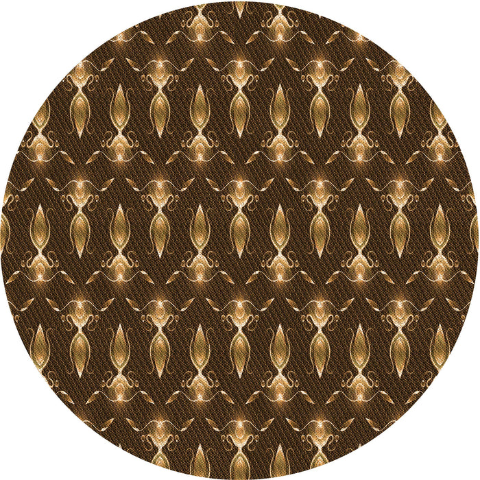 Square Patterned Light Brown Rug, pat3256org