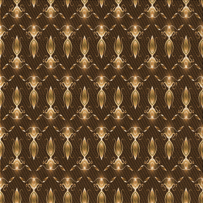Round Patterned Light Brown Rug, pat3256org