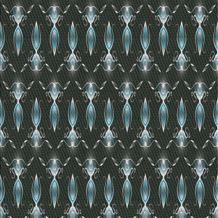 Machine Washable Transitional Midnight Gray Rug, wshpat3256