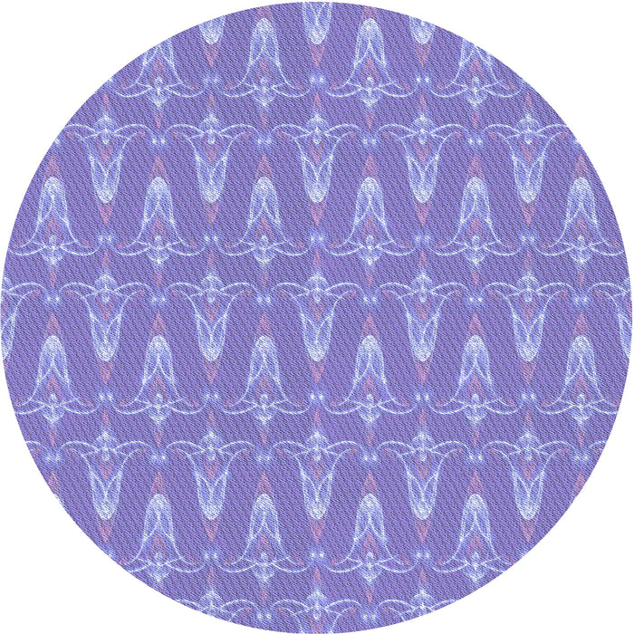 Square Patterned Medium Slate Blue Rug, pat3257blu