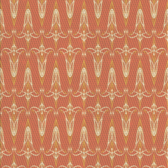 Patterned Orange Rug, pat3257brn