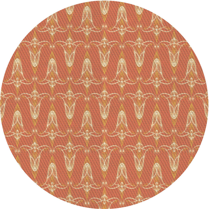 Square Machine Washable Transitional Orange Rug in a Living Room, wshpat3257brn