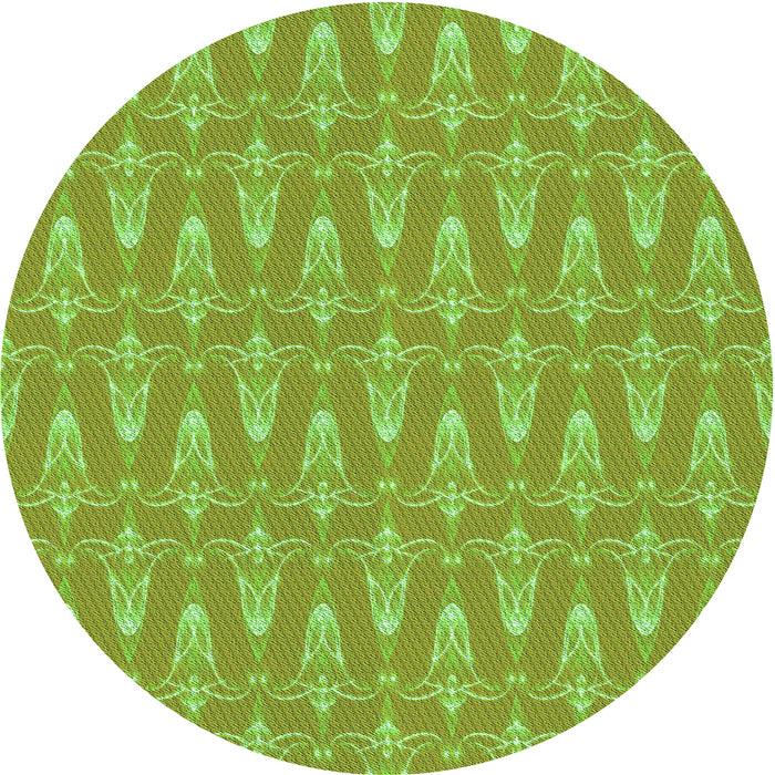 Square Patterned Green Rug, pat3257grn