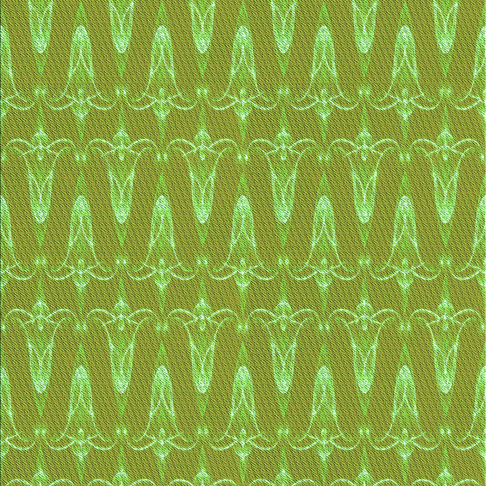 Patterned Green Rug, pat3257grn