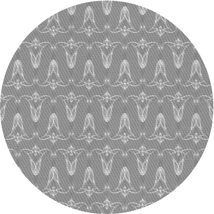 Square Machine Washable Transitional Cloud Gray Rug in a Living Room, wshpat3257gry