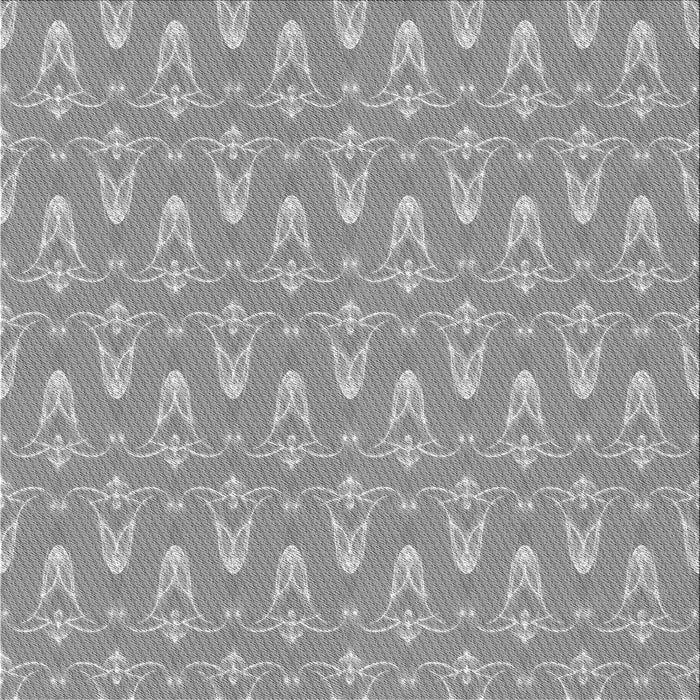 Round Patterned Cloud Gray Rug, pat3257gry