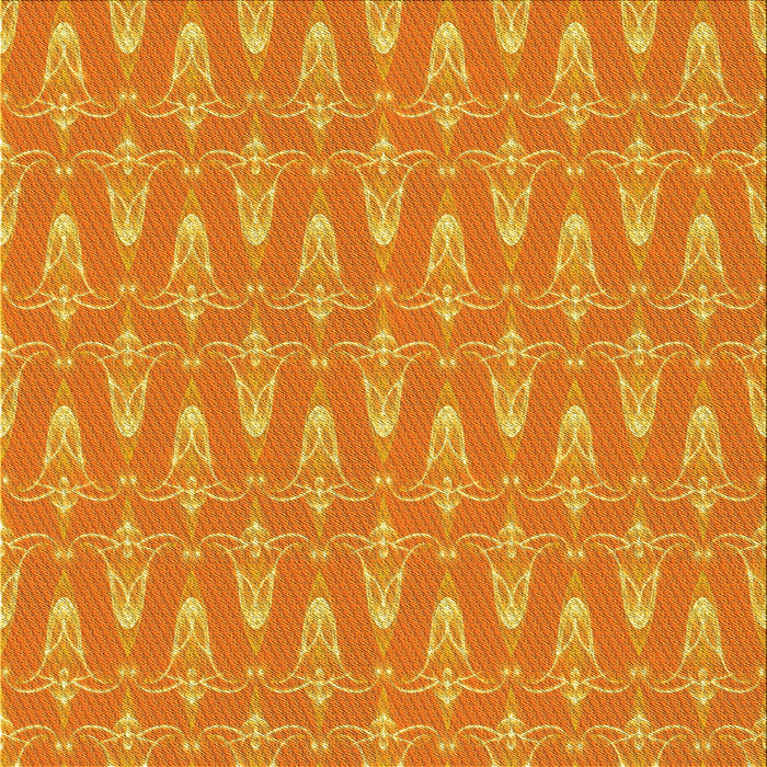 Round Machine Washable Transitional Orange Red Orange Rug, wshpat3257yw