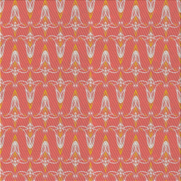 Square Patterned Light Salmon Rose Pink Novelty Rug, pat3257