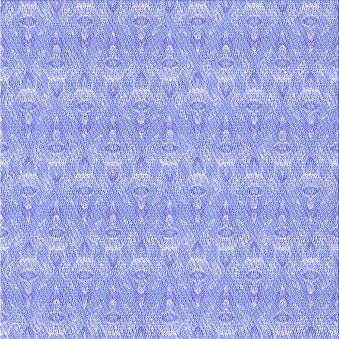 Round Patterned Sky Blue Rug, pat3258blu