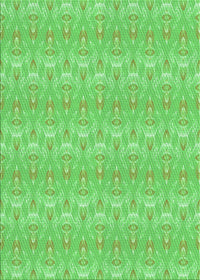 Machine Washable Transitional Emerald Green Rug, wshpat3258grn