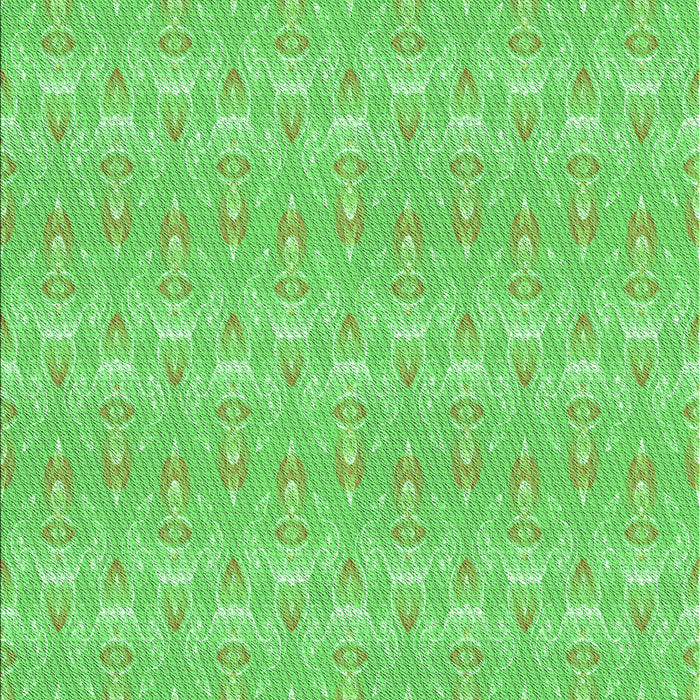 Machine Washable Transitional Emerald Green Rug, wshpat3258grn