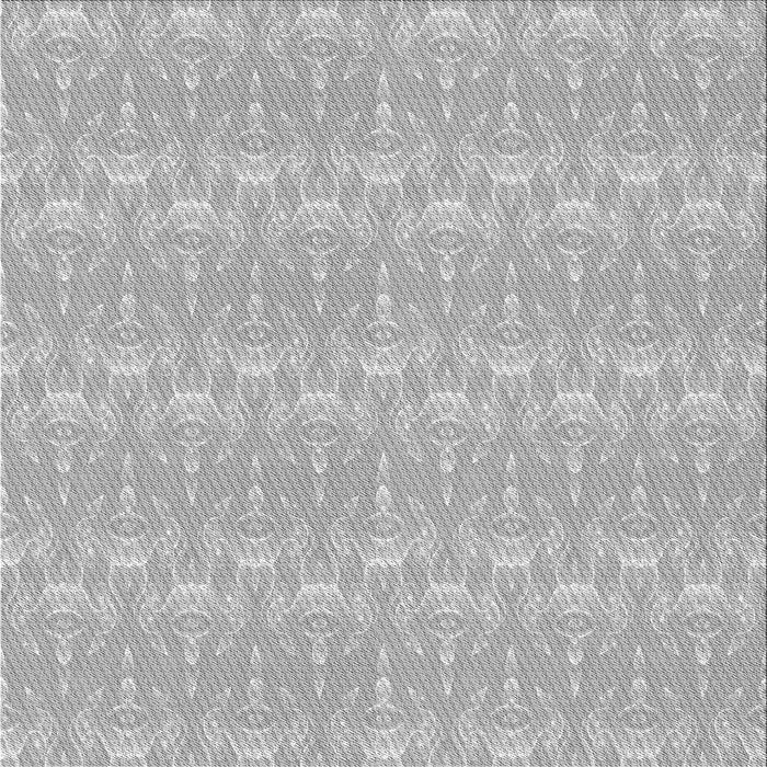 Round Machine Washable Transitional Platinum Silver Gray Rug, wshpat3258gry