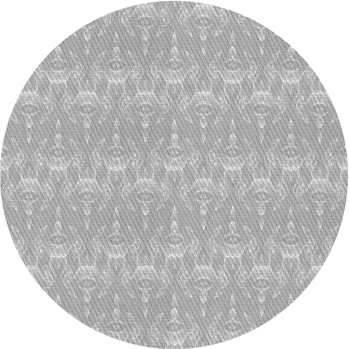Square Machine Washable Transitional Platinum Silver Gray Rug in a Living Room, wshpat3258gry