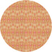 Square Machine Washable Transitional Yellow Orange Rug in a Living Room, wshpat3258org