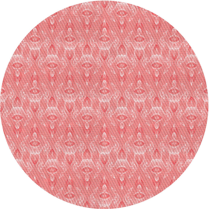 Square Machine Washable Transitional Pastel Pink Rug in a Living Room, wshpat3258rd