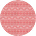 Square Patterned Pastel Pink Rug, pat3258rd