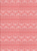 Machine Washable Transitional Pastel Pink Rug, wshpat3258rd