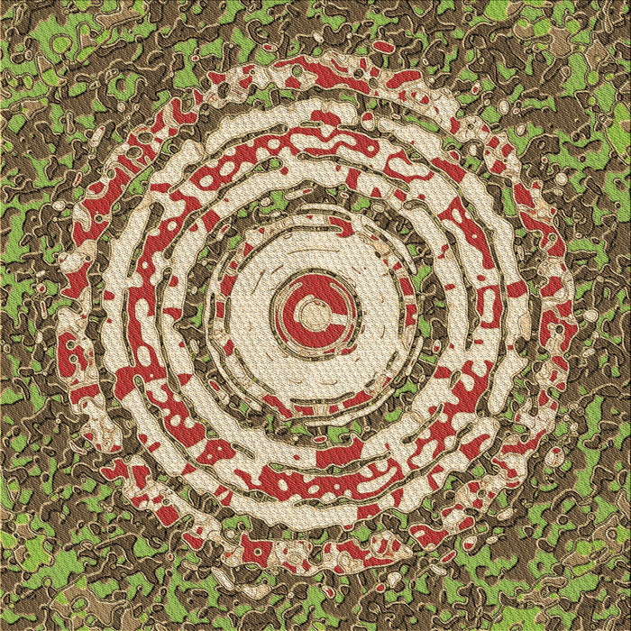 Round Machine Washable Transitional Saddle Brown Rug, wshpat3259brn