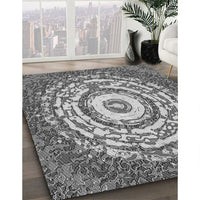 Patterned Cloud Gray Rug, pat3259gry