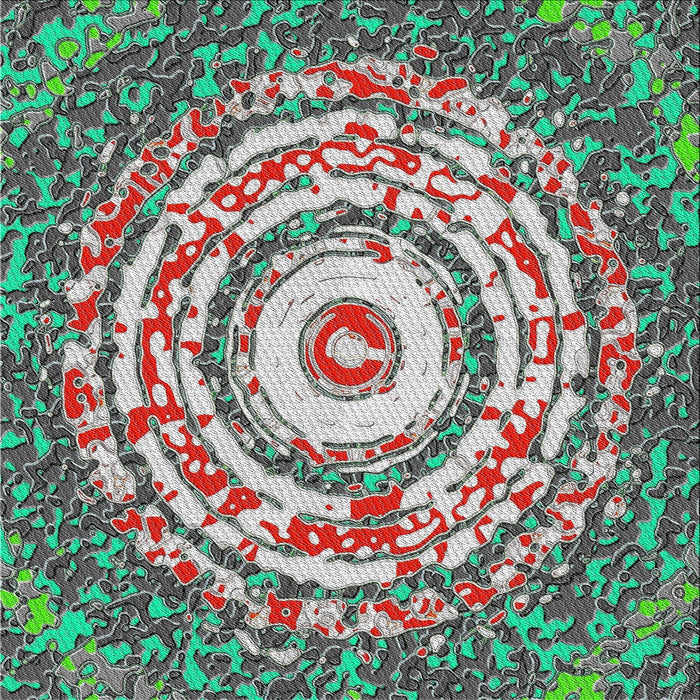 Square Patterned Cyan Opaque Blue Modern Rug, pat3259