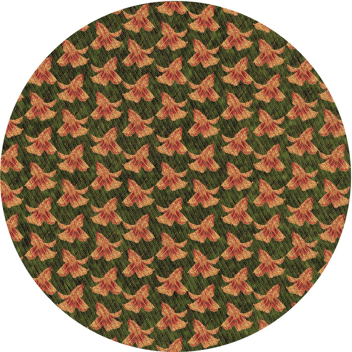 Square Machine Washable Transitional Red Brown Rug in a Living Room, wshpat326brn