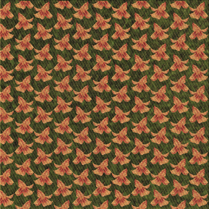 Round Patterned Red Brown Rug, pat326brn