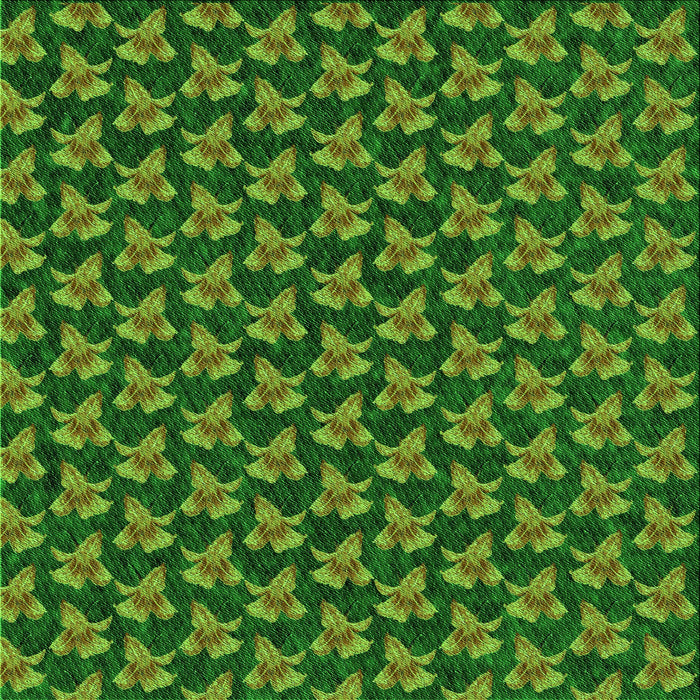 Round Patterned Deep Emerald Green Rug, pat326grn