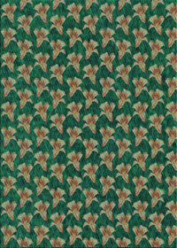 Machine Washable Transitional Army Green Rug, wshpat326lblu