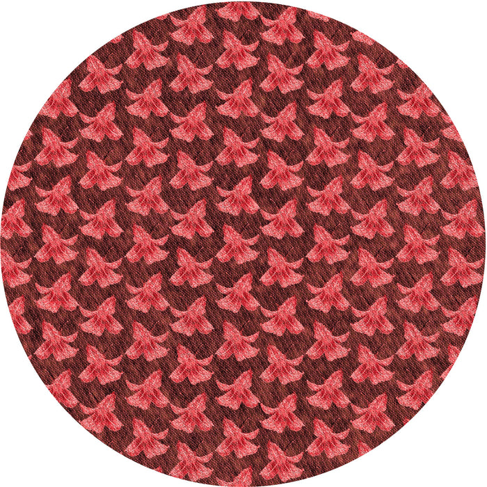 Square Patterned Red Rug, pat326rd