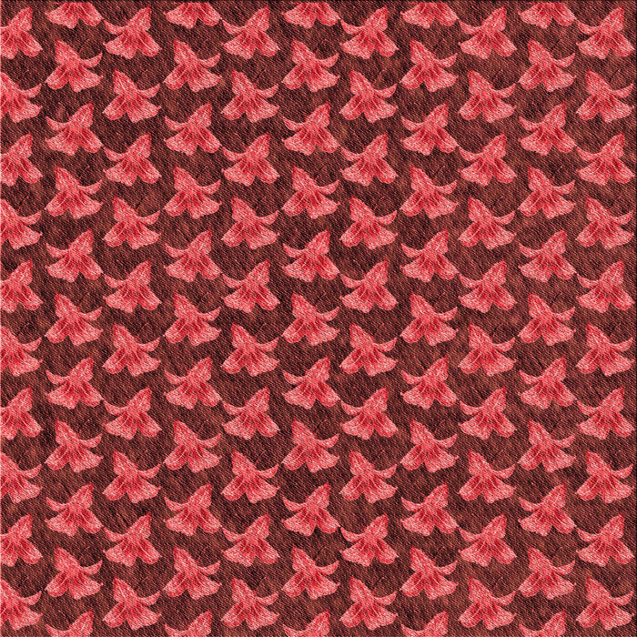 Round Patterned Red Rug, pat326rd