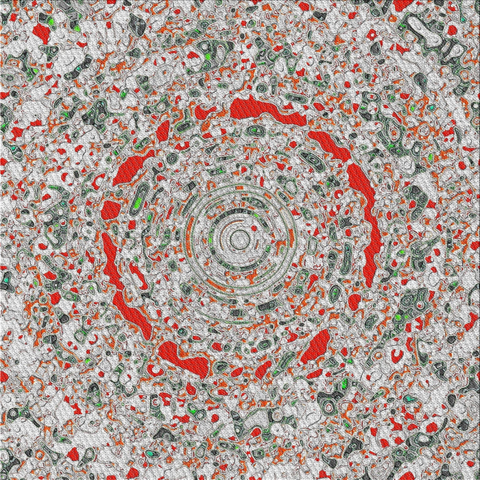 Sideview of Machine Washable Transitional Chestnut Brown Rug, wshpat3260