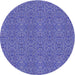 Square Machine Washable Transitional Purple Mimosa Purple Rug in a Living Room, wshpat3261blu