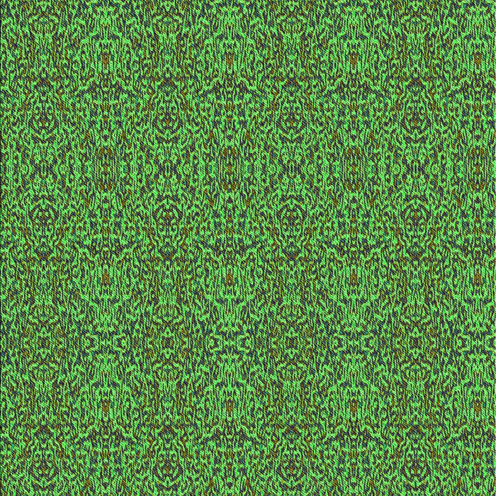 Machine Washable Transitional Green Rug, wshpat3261grn