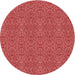 Square Patterned Red Rug, pat3261rd