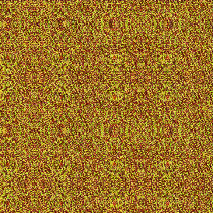 Round Patterned Tomato Red Rug, pat3261yw