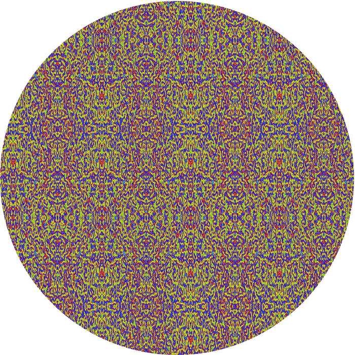 Sideview of Patterned Bright Purple Novelty Rug, pat3261