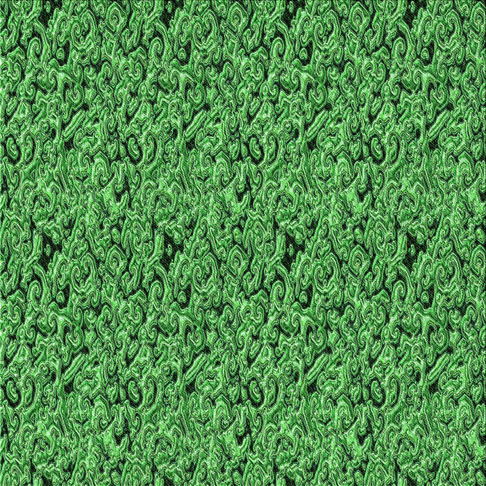 Round Patterned Deep Emerald Green Rug, pat3262grn