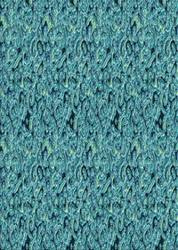 Machine Washable Transitional Turquoise Green Rug, wshpat3262lblu