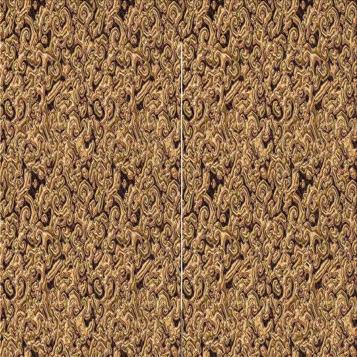 Round Patterned Red Brown Rug, pat3262org