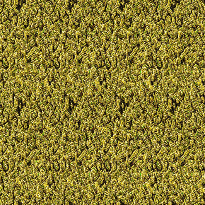 Round Patterned Golden Brown Yellow Rug, pat3262yw