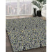 Patterned Sage Green Novelty Rug in Family Room, pat3262