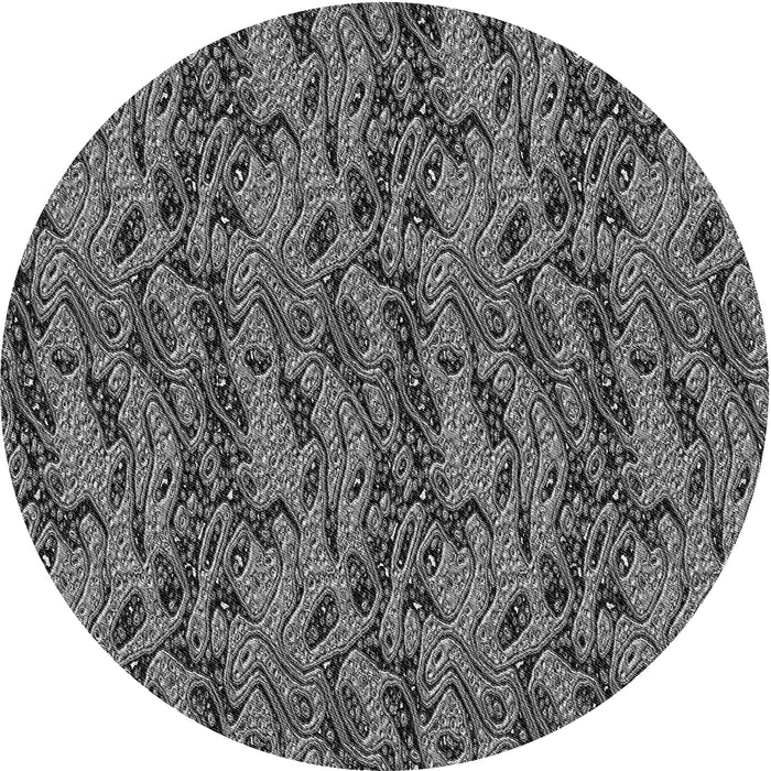 Square Patterned Gunmetal Gray Rug, pat3263gry