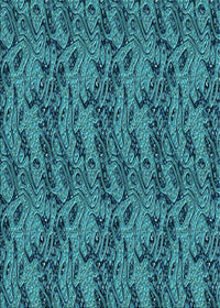 Machine Washable Transitional Dark Turquoise Green Rug, wshpat3263lblu