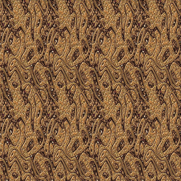 Round Patterned Red Brown Rug, pat3263org