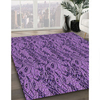 Patterned Purple Rug, pat3263pur