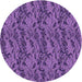 Square Machine Washable Transitional Purple Rug in a Living Room, wshpat3263pur