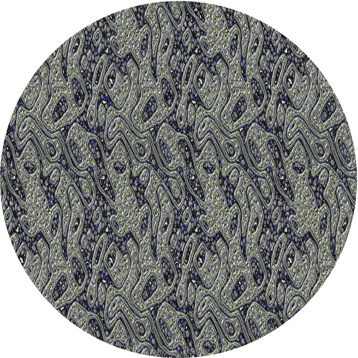 Square Machine Washable Transitional Dark Gray Rug, wshpat3263