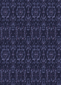 Machine Washable Transitional Deep Periwinkle Purple Rug, wshpat3264blu