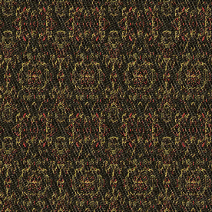 Round Patterned Red Brown Rug, pat3264brn